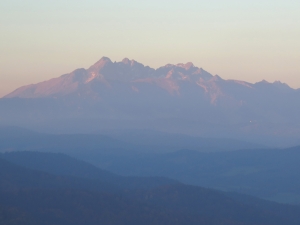 Tatry widziane z Wysokiego Wierchu