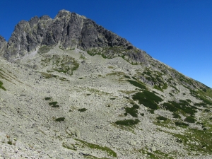 Zamarła Turnia, Kozia Przełęcz, Kozie Czuby i Kozi Wierch, w oddali Tatry Bielskie