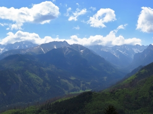 Widok z Gęsiej Szyi wiosną