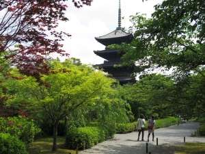 Pagoda na terenie kompleksu Tō-ji w Kioto