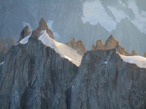 Widok z Aiguille du Midi