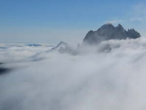 Widok z Aiguille du Midi