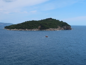 Lokrum widziana z murów Dubrownika